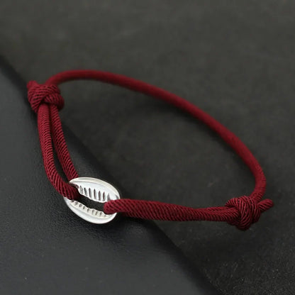 Handwoven Rope Macrame Bracelet for Men | Adjustable Shell Beach Surfer Bracelet