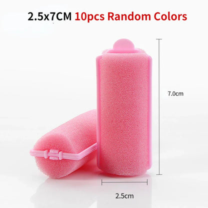 Soft Sponge Foam Cushion Hair Rollers | DIY Home Hair Styling Kit