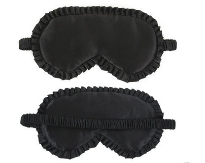 Silk Sleep Mask with Elastic Band and Lace Trim | Lightproof Breathable Eye Cover