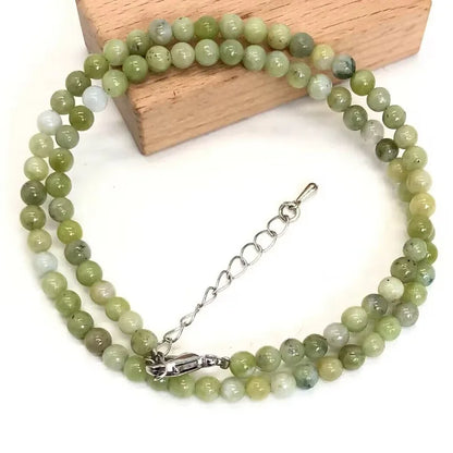 2025 Natural Stone Crystal Choker Necklace | 4mm Bohemian Adjustable Choker
