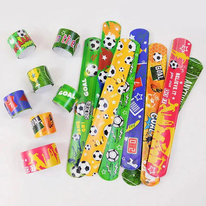 Soccer Slap Bracelets Wristband | 12/24pcs Kids Birthday Party Favors