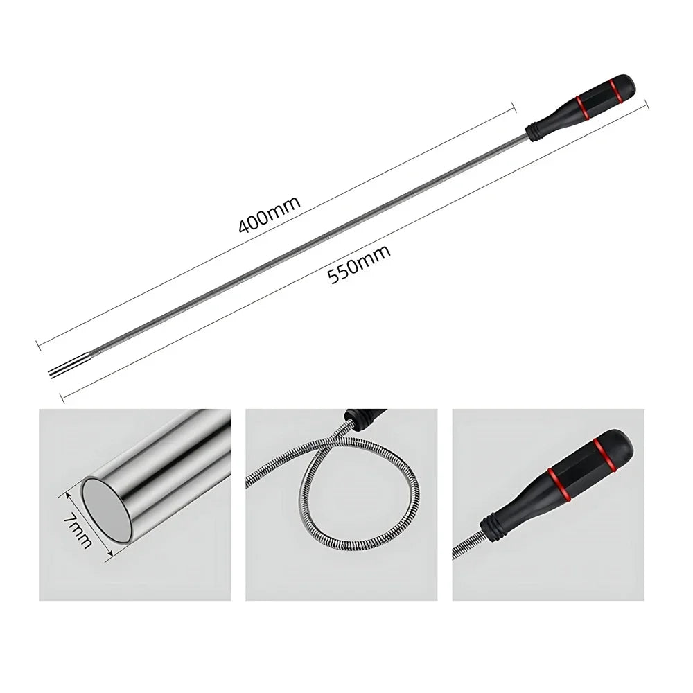 Telescopic Magnetic Pickup Tool | Extendable Magnet Rod for Dropped Screws and Bolts