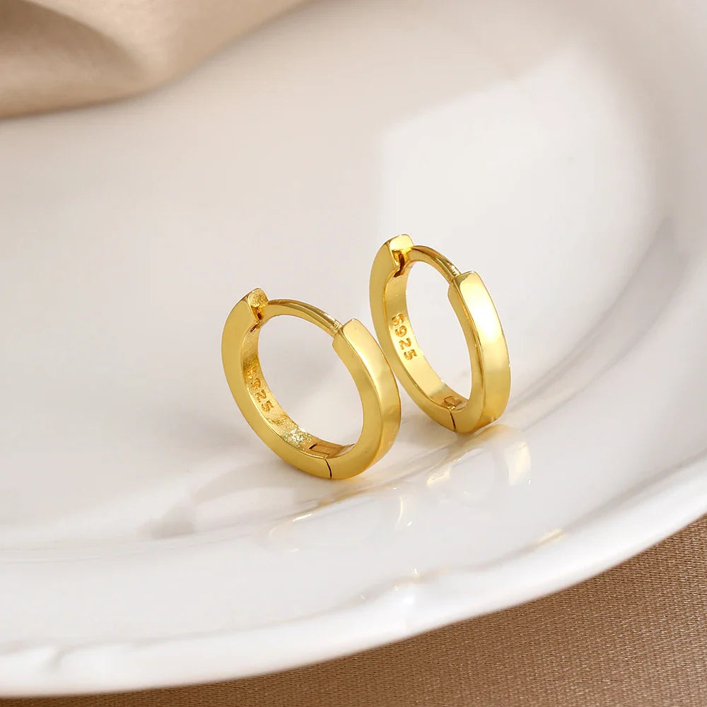 2026 New Fashion Hoop Earrings Set for Women | Ginkgo Leaf Enamel Flower Stud, Cute Crown Heart Zircon Earrings