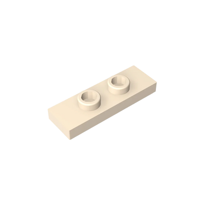 Gobricks GDS-1504 Plate, Modified 1 x 3 with 2 Studs (Double Jumper) | Compatible Building Block Piece