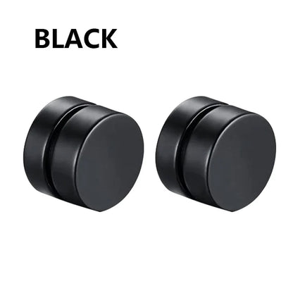 Gothic Hoop Earrings for Men and Women | Stainless Steel Clip-On Ear Cuffs