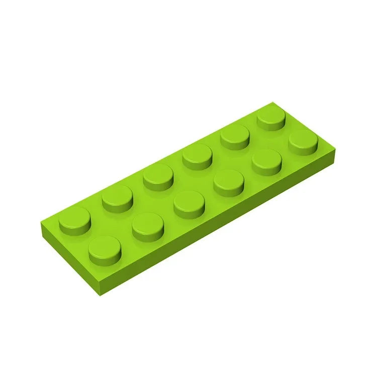Plate 2 x 6 Building Block | Compatible Building Brick for DIY Creations