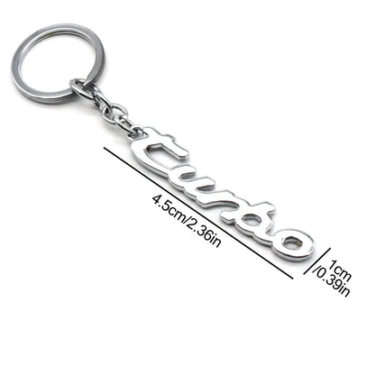 Metal Keychain for Car Keys | Turbo Style Gift for Men and Women