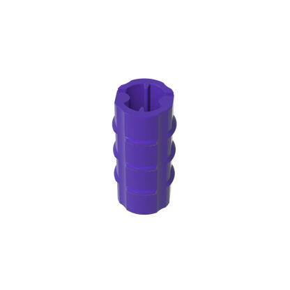 Gobricks Cross Axle Extension M 3 Ribs | Compatible Technical Building Block Connector