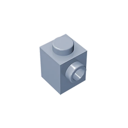 Gobricks GDS-635 BRICK 1X1 W. 1 KNOB | Single Side Bump Building Block Compatible with Lego 87087