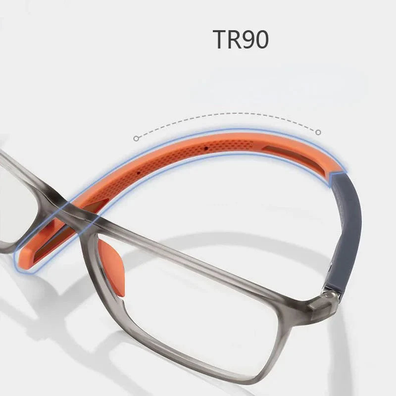 Anti-Blue Light Ultralight TR90 Reading Glasses for Men & Women Sport Presbyopia Optical Eyewear +0.0 to +4.0 Diopters