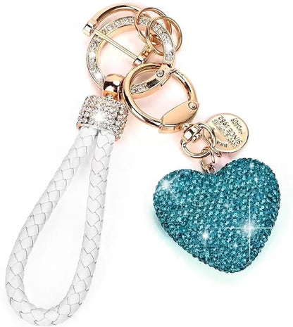 Leather Love Key Chain | Heart-Shaped Car Bag Pendant