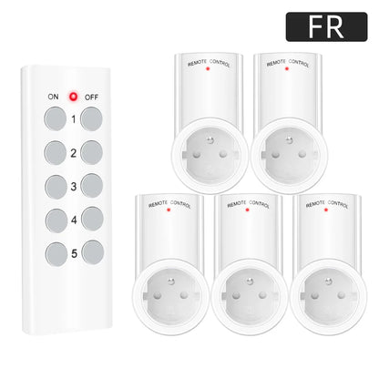 Smart Socket RF 433mhz Wireless Remote Control Outlet Adaptor Wall Electrical Switch Home Lamp For Smart Home EU UK US FR Plug