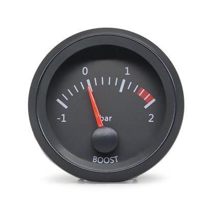 52MM Gauge 12V Water Temp Oil Temp Gauge Oil Press Fuel Volts Gauge Air Fuel Ratio Boost Exhaust Temp Meter Black Face Gauge