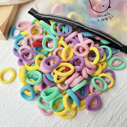 20/50-Pack Kids Elastic Hair Bands, Colorful Girls Scrunchies & Baby Hair Ties