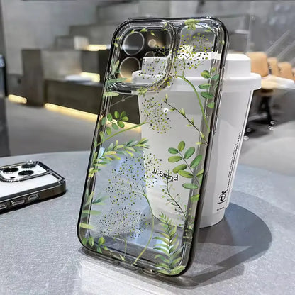 Lotus Flower Transparent Phone Case For iPhone