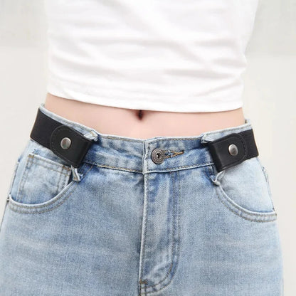 Elastic No-Show Belt | Stretch Woven Waistband for Men and Women