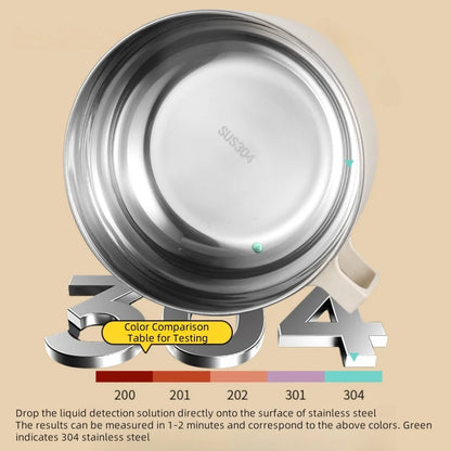 304 stainless steel large capacity instant noodle bowl, student dormitory, office worker specific, with drainage and tableware
