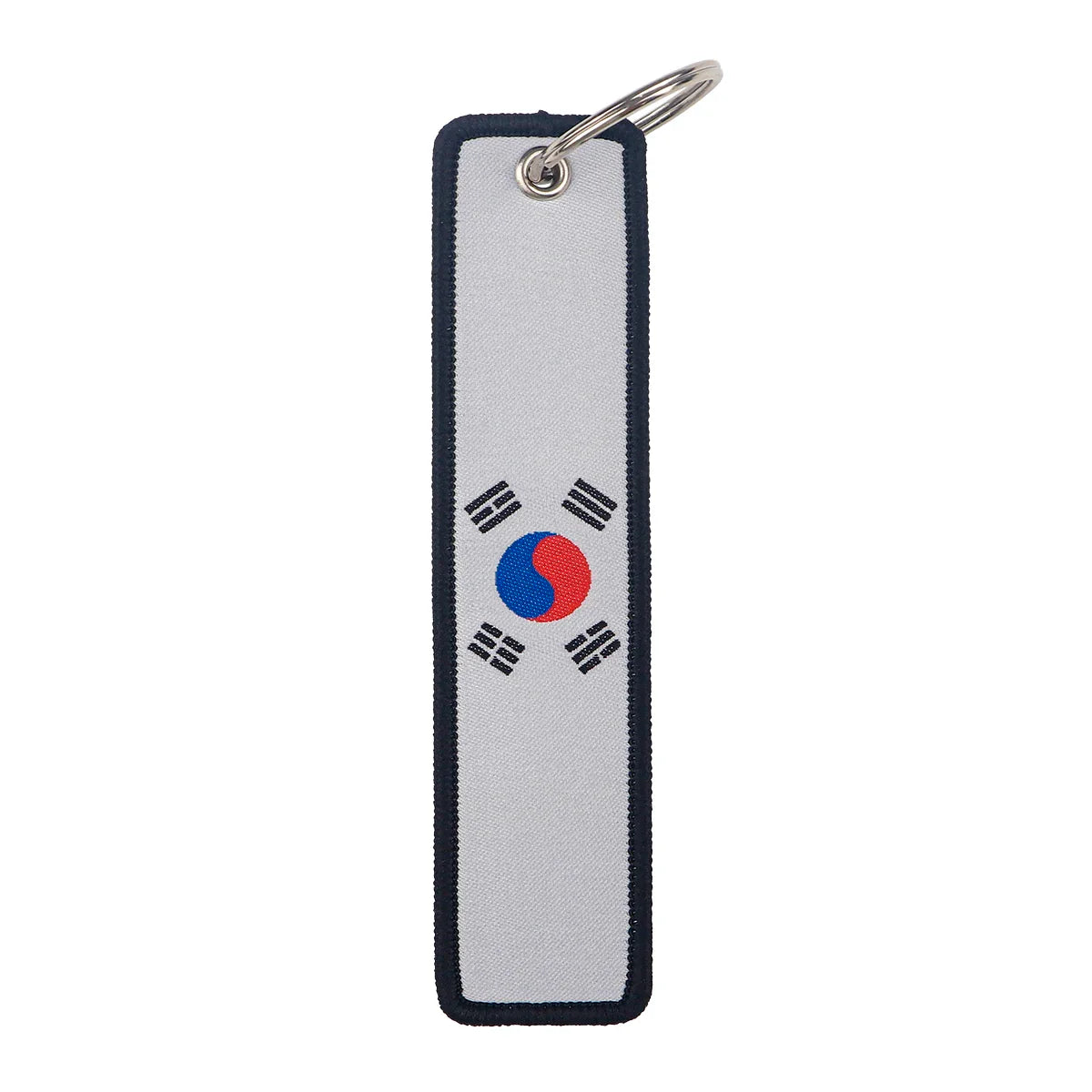 National Flags Embroidered Key Fob | Fashion Keychain Gift for Men and Women