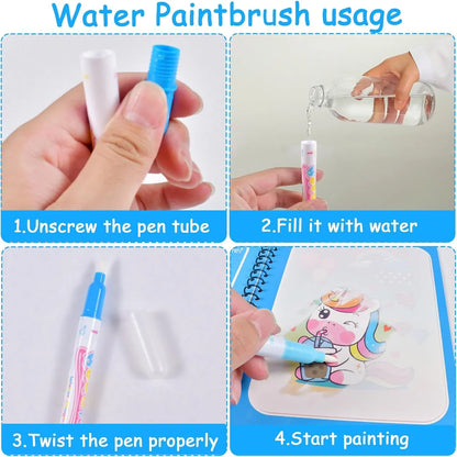 1pc Children's Reusable Water Drawing Book | Mess-Free Magic Coloring Pad