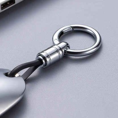 Metal Keychain for Men | Premium Anti-Lost Car Key Ring with Belt Clip