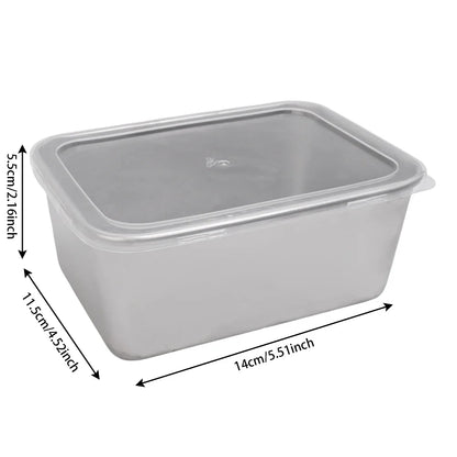 304 Stainless Steel Airtight Food Storage Container | Lunch Bento Box with Lid