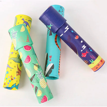 Classic Paper Kaleidoscope Toy | Educational Rotating Color Toy for Kids