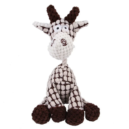 Cute Dog Toys for Small Large Dogs Animal Plush Dog Squeaky Toy Puppy Chew Toys Bite Resistant Pet Toy For Dogs Squeaker