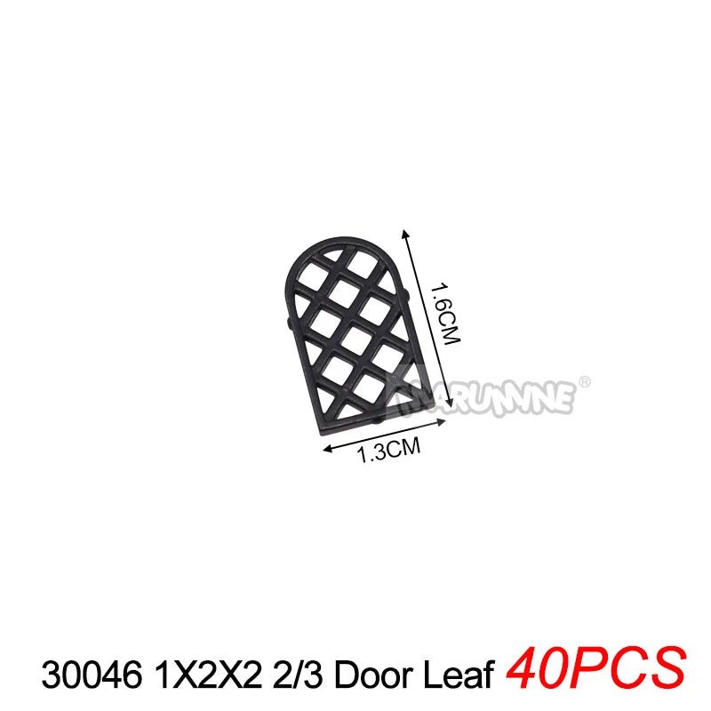 Marumine Window and Door Building Blocks | Compatible City House Parts Set