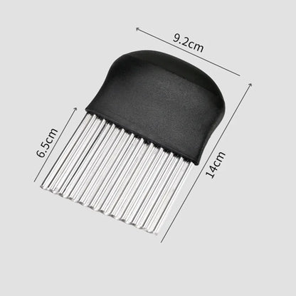 Stainless Steel Crinkle Wavy Potato & Vegetable Slicer French Fry Cutter
