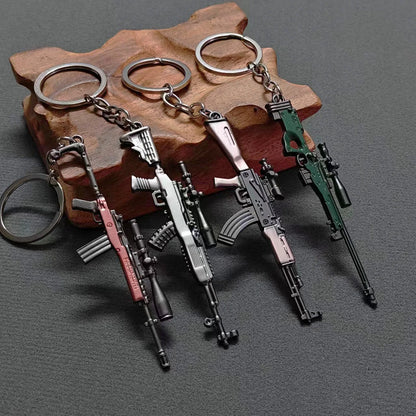 Mini Keychain Pendant 98k Alloy Gun Model | PUBG Battlefield Gift for Men