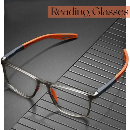 Anti-Blue Light Ultralight TR90 Reading Glasses for Men & Women Sport Presbyopia Optical Eyewear +0.0 to +4.0 Diopters