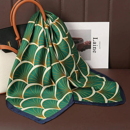 Luxury Satin Silk Square Scarf – Shawl, Hijab & Fashion Wrap 2023