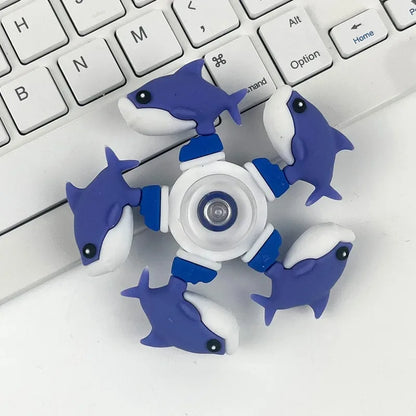 Italian Brainrot Tung Fidget Spinner Chain Toy | Deformed Antistress Hand Spinner for Adult Stress Relief