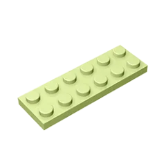Plate 2 x 6 Building Block | Compatible Building Brick for DIY Creations