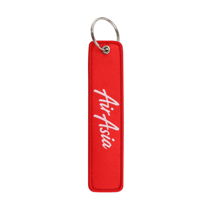 Aviation Sign Embroidery Key Fob | Motorcycle Keychain and Gift Accessory