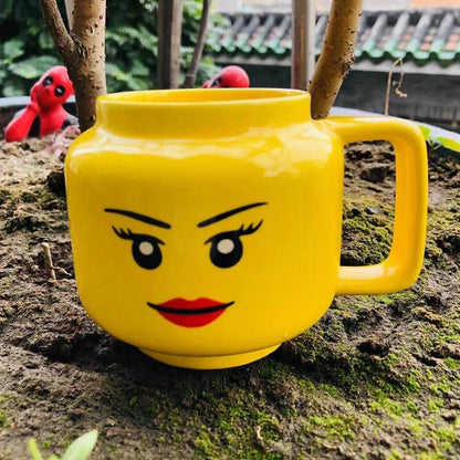 Cute Design Face Expression Ceramic Mug Christmas Gift Box Funny  Mug Ideal Gift for New Year Creative and Unique Gift