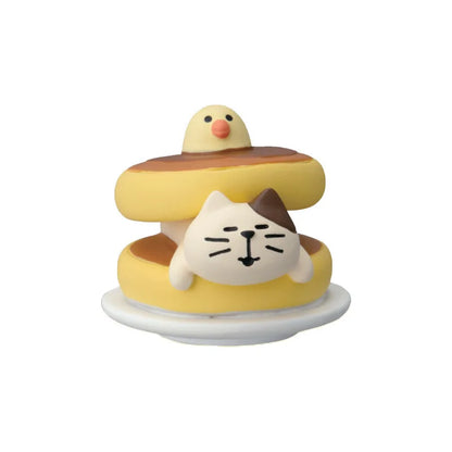 ZAKKA Cute Drinking Cat Figuines Shiba Inu Soak In The Bath Resin Model Pomelo Tree Fairy Garden Home Desktop Decoration gifts