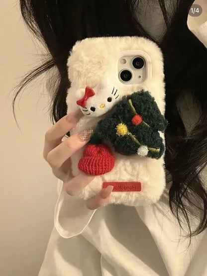 Sanrio Hello Kitty Plush Phone Case For iPhone Mobile Phone Pochacco Case