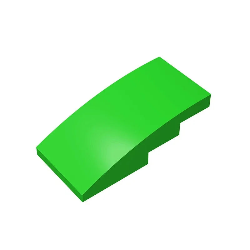 Slope, Curved 4 x 2 Building Block (Gobricks GDS-660) | Compatible with Lego 93606 Parts for DIY