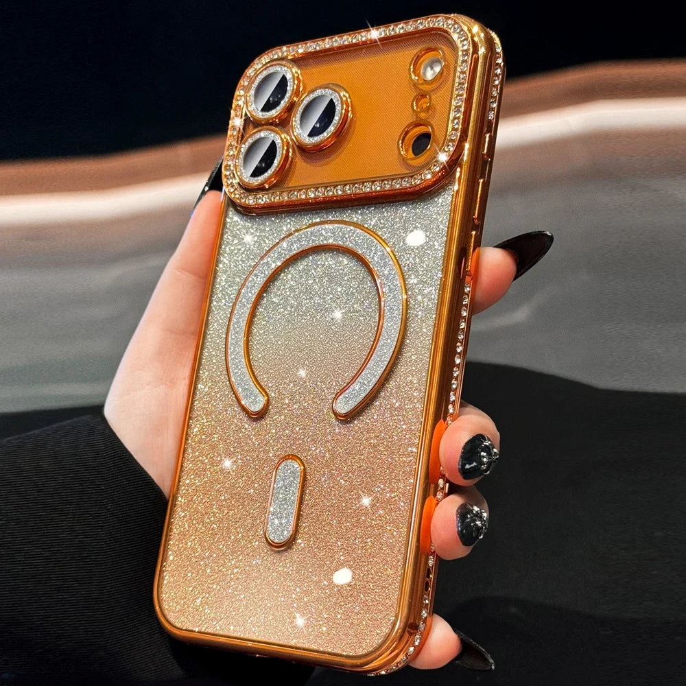 Luxury Gradient Diamond Magsafe Case For iPhone