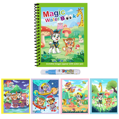 Reusable Water Drawing Book for Kids | Mess-Free Magic Coloring Pad