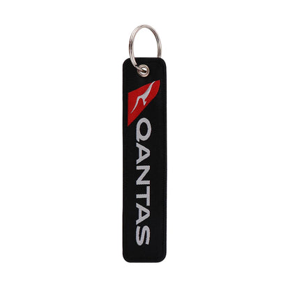 Aviation Sign Embroidery Key Fob | Motorcycle Keychain and Gift Accessory