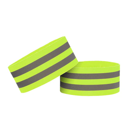 2Pcs Night Running Reflective Arm Bands For Wrist Ankle Leg LED Reflector Armband Night Cycling Safety Light Tape Led  Strap