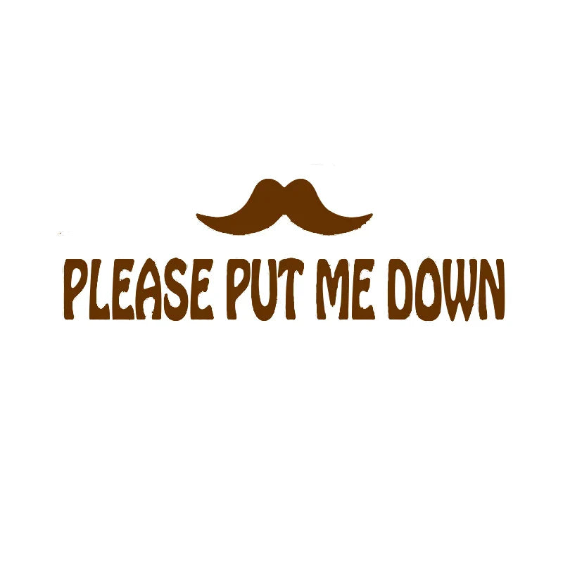 PUT ME DOWN Toilet Seat Reminder Sign | Funny Vinyl Bathroom Decal