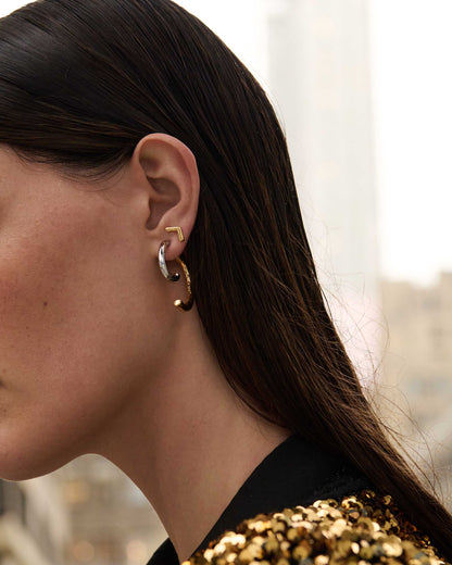 Luna Earrings Two Tone