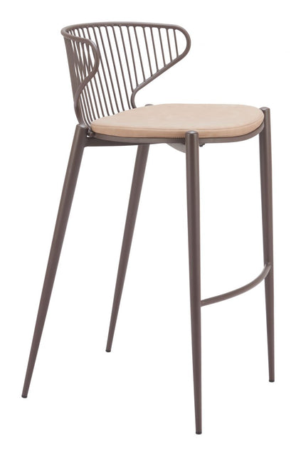Silues Faux Leather Barstool 2PC