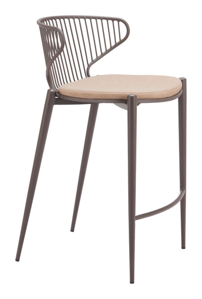 Silues Faux Leather Counter Stool 2PC