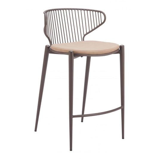 Silues Faux Leather Counter Stool 2PC