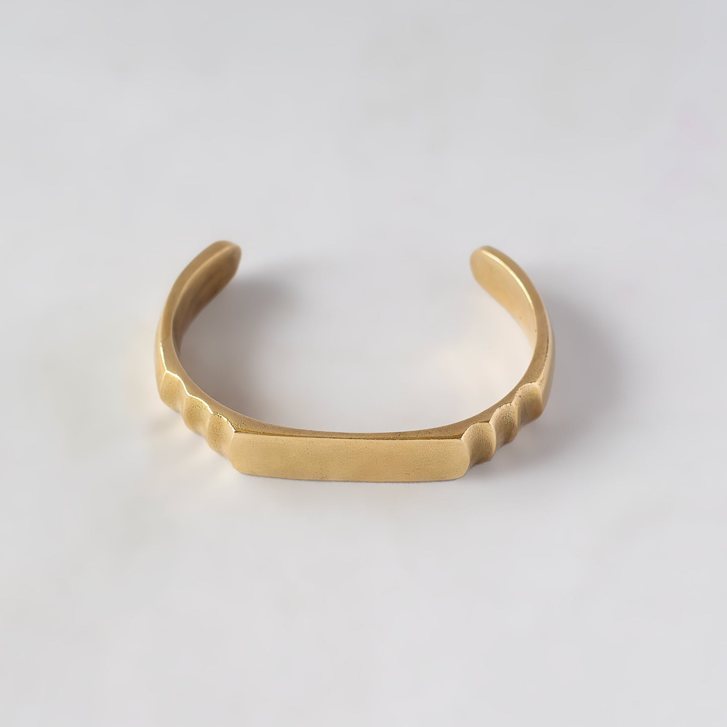 Signet-Style Brass Cuff Bracelet | Imara