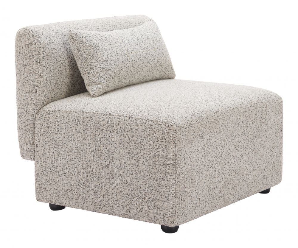 Simu Textured Fabric Middle Chair